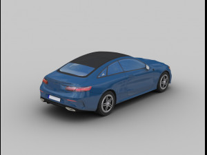 mercedes-benz e-class coupe 2018 3D 模型