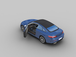 mercedes-benz e-class coupe 2018 3D 模型