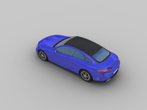 mercedes-benz e-class coupe 2018 3D 模型