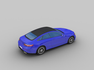 mercedes-benz e-class coupe 2018 3D 模型