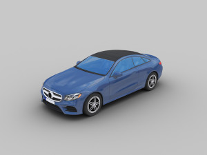 mercedes-benz e-class coupe 2018 3D 模型