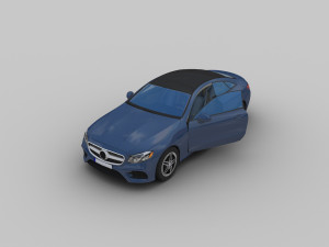 mercedes-benz e-class coupe 2018 3D 模型