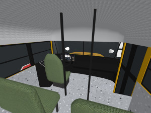 school bus lowpoly Modelo 3D
