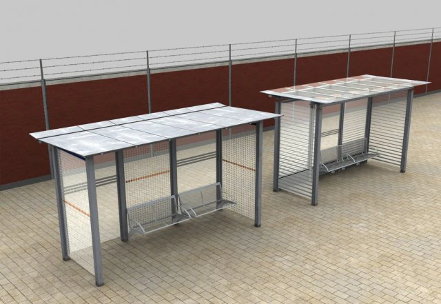 bus stop modern 3D Model .c4d .max .obj .3ds .fbx .stl .blend 