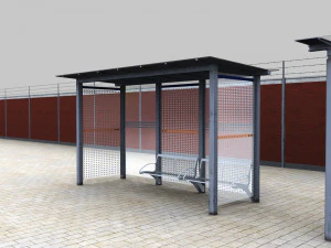 bus stop modern 3D Model