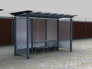 bus stop modern 3D Model