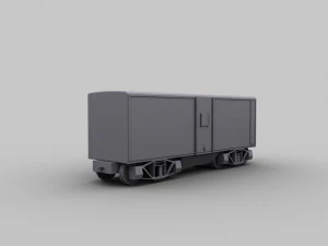 freight wagon lowpoly 3D Model