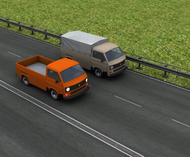 old pickup with interior low-poly 3D Model .c4d .max .obj .3ds .fbx .stl .blend 