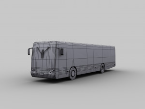 mercedes bus lowpoly 3D Model