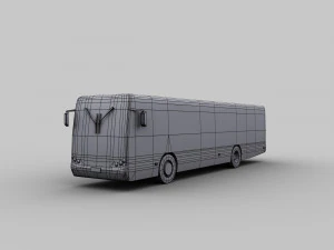 mercedes bus lowpoly 3D Model