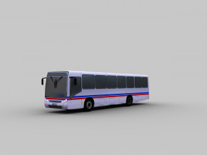 mercedes bus lowpoly 3D Model