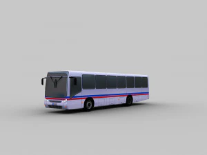 mercedes bus lowpoly 3D Model