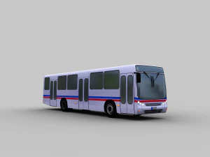 mercedes bus lowpoly 3D Model