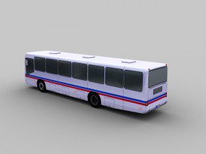 mercedes bus lowpoly 3D Model