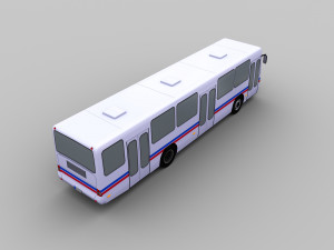 mercedes bus lowpoly 3D Model