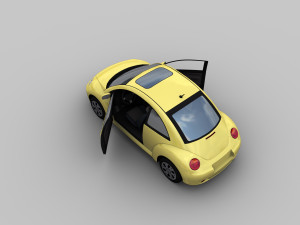 vw beetle turbo 5 color 3D मॉडल