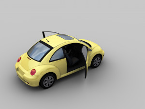 vw beetle turbo 5 color 3D मॉडल