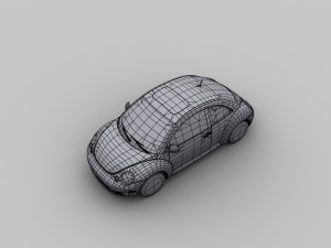 vw beetle turbo 5 color 3D मॉडल