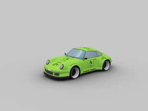porsche 911 rauh-welt low-poly 3D Model