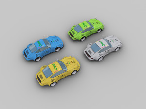 porsche 911 rauh-welt low-poly 3D Model