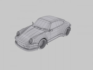 porsche 911 rauh-welt low-poly 3D Model