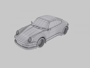 porsche 911 rauh-welt low-poly 3D Model