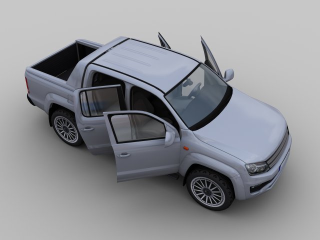 volkswagen amarok 3D Модель .c4d .max .obj .3ds .fbx .stl .blend 