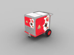 ice cream cart pack 3D Model