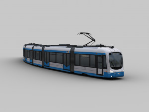 lowpoly tram9 3D-Modell