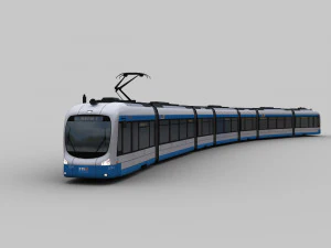 lowpoly tram9 3D Model
