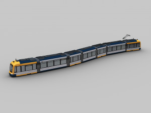 lowpoly tram9 3D-Modell