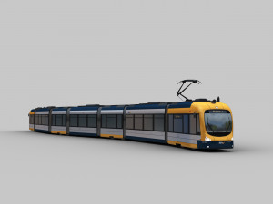 lowpoly tram9 3D-Modell