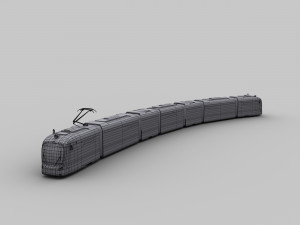 lowpoly tram9 3D-Modell