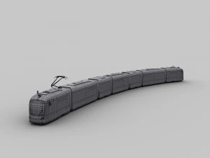 lowpoly tram9 3D Model