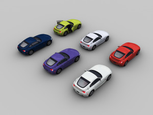 cars with interior 31 3D Model