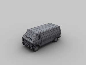 lowpoly van 3 3D Model