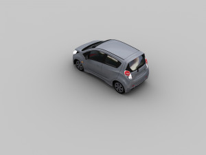 chevrolet spark lowpoly 3D Model