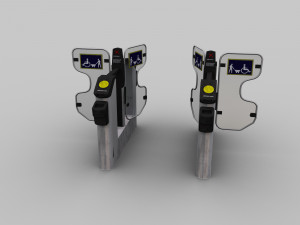 ticket gate low-poly 3D Model