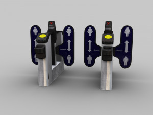 ticket gate low-poly 3D Model