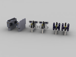 ticket gate low-poly 3D Model