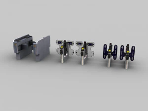 ticket gate low-poly 3D Model
