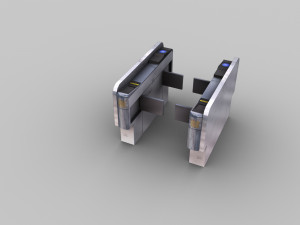 ticket gate low-poly 3D Model