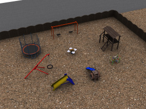 playground pack low-poly Modelo 3D
