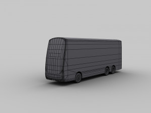 city bus lowpoly 8 3D-Modell