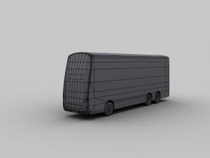 city bus lowpoly 8 3D Model