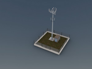 cell phone tower 3D Model