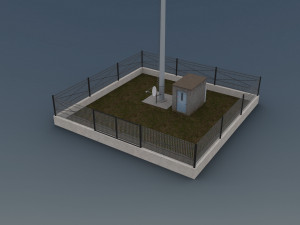 cell phone tower 3D Модель