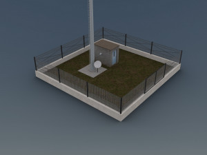 cell phone tower 3D Модель