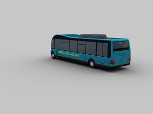 electric bus lowpoly 5 Modelo 3D