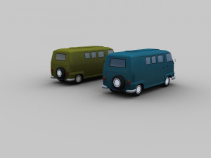 lowpoly van 4 3D मॉडल